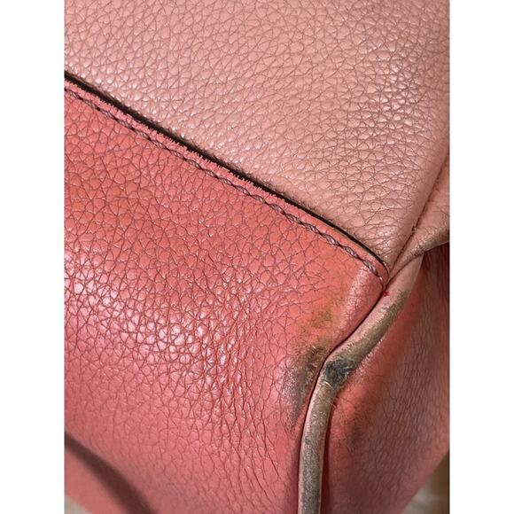 Michael Kors Peach and Coral Color leather Back Pack / Shoulder Bag / Purse - Picture 3 of 8